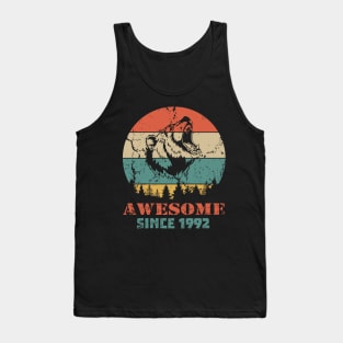 Awesome Since 1992 Year Old School Style Gift Women Men Kid Tank Top